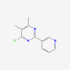 molecular formula C11H10ClN3 B1455744 4-Chloro-5,6-dimethyl-2-(pyridin-3-yl)pyrimidine CAS No. 204394-64-9