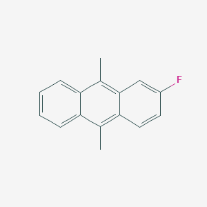 molecular formula C16H13F B14557532 2-Fluoro-9,10-dimethylanthracene CAS No. 62209-82-9