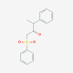 molecular formula C16H16O3S B14557534 1-(Benzenesulfonyl)-3-phenylbutan-2-one CAS No. 61783-70-8