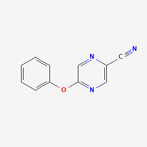 molecular formula C11H7N3O B1455758 5-Phenoxypyrazine-2-carbonitrile CAS No. 1409746-86-6