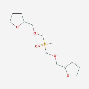 molecular formula C13H25O5P B14557585 Methyl(oxo)bis{[(oxolan-2-yl)methoxy]methyl}-lambda~5~-phosphane CAS No. 61748-84-3