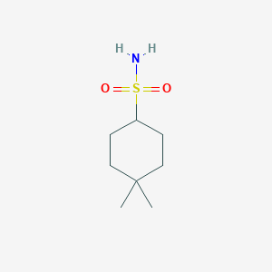 molecular formula C8H17NO2S B1455760 4,4-Dimethylcyclohexane-1-sulfonamide CAS No. 1341720-23-7