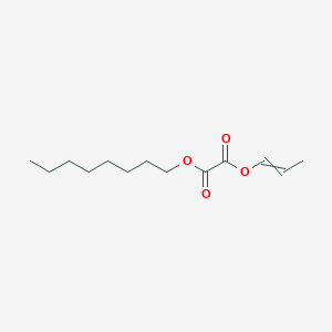 molecular formula C13H22O4 B14557615 Octyl prop-1-en-1-yl ethanedioate CAS No. 61670-32-4