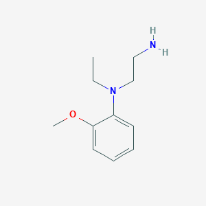 molecular formula C11H18N2O B14557640 N~1~-Ethyl-N~1~-(2-methoxyphenyl)ethane-1,2-diamine CAS No. 61952-25-8