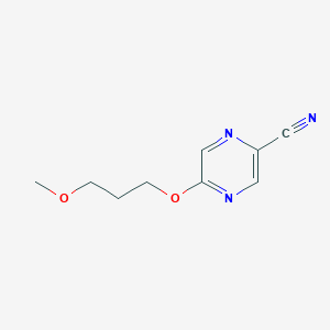 B1455767 5-(3-Methoxypropoxy)pyrazine-2-carbonitrile CAS No. 1339933-49-1