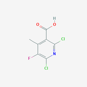 molecular formula C7H4Cl2FNO2 B145577 2,6-二氯-5-氟-4-甲基吡啶-3-羧酸 CAS No. 132195-42-7