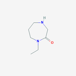 molecular formula C7H14N2O B1455772 1-Ethyl-1,4-diazepan-2-one CAS No. 1543092-05-2
