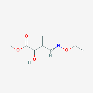 molecular formula C8H15NO4 B14557751 Methyl 4-(ethoxyimino)-2-hydroxy-3-methylbutanoate CAS No. 61703-35-3