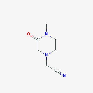 molecular formula C7H11N3O B1455782 2-(4-Methyl-3-oxopiperazin-1-yl)acetonitrile CAS No. 1339077-97-2