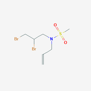 molecular formula C7H13Br2NO2S B14557821 N-(2,3-Dibromopropyl)-N-(prop-2-en-1-yl)methanesulfonamide CAS No. 61980-84-5