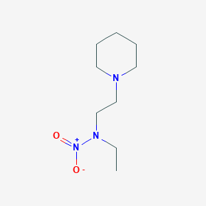 molecular formula C9H19N3O2 B14557850 N-Ethyl-N-[2-(piperidin-1-yl)ethyl]nitramide CAS No. 62146-07-0