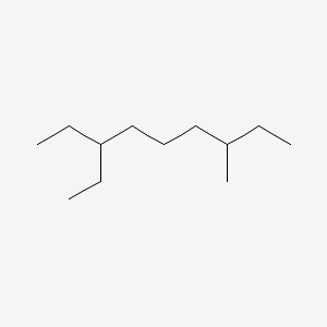 molecular formula C12H26 B14557860 3-Methyl-7-ethyl-nonane CAS No. 62184-44-5