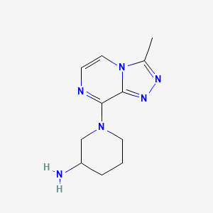 1-(3-Methyl-[1,2,4]triazolo[4,3-a]pyrazin-8-yl)piperidin-3-amine