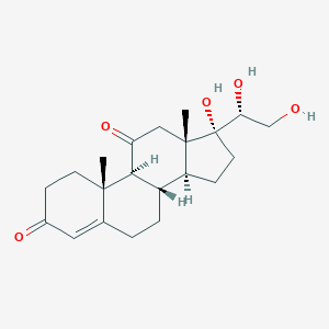 molecular formula C21H30O5 B145579 (20R)-17,20,21-三羟基孕-4-烯-3,11-二酮 CAS No. 116-59-6
