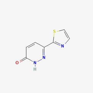 molecular formula C7H5N3OS B1455792 3-(1,3-thiazol-2-yl)-1H-pyridazin-6-one CAS No. 1103508-50-4