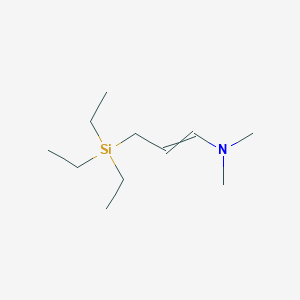 molecular formula C11H25NSi B14557940 N,N-Dimethyl-3-(triethylsilyl)prop-1-en-1-amine CAS No. 62164-14-1