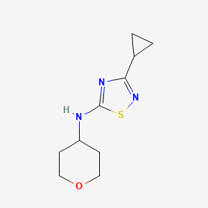 3-cyclopropyl-N-(oxan-4-yl)-1,2,4-thiadiazol-5-amine