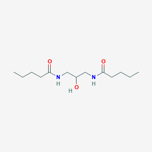 molecular formula C13H26N2O3 B14557980 N,N'-(2-Hydroxypropane-1,3-diyl)dipentanamide CAS No. 61796-92-7