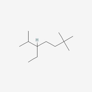 molecular formula C12H26 B14557986 5-Ethyl-2,2,6-trimethylheptane CAS No. 62199-15-9