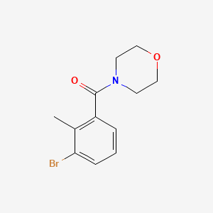 molecular formula C12H14BrNO2 B1455799 (3-Bromo-2-methyl-phenyl)-morpholin-4-yl-methanone CAS No. 1007210-48-1