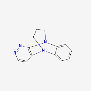molecular formula C13H12N4 B14558000 5,10-Propanopyridazino[3,4-b]quinoxaline CAS No. 62150-27-0