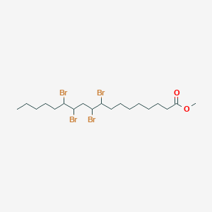 molecular formula C19H34Br4O2 B14558015 Methyl 9,10,12,13-tetrabromooctadecanoate CAS No. 62080-86-8