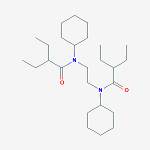 molecular formula C26H48N2O2 B14558029 N,N'-(Ethane-1,2-diyl)bis(N-cyclohexyl-2-ethylbutanamide) CAS No. 61797-65-7