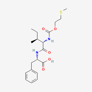 molecular formula C19H28N2O5S B14558034 N-{[2-(Methylsulfanyl)ethoxy]carbonyl}-L-isoleucyl-L-phenylalanine CAS No. 61878-25-9