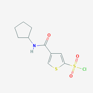 4-(Cyclopentylcarbamoyl)thiophene-2-sulfonyl chloride
