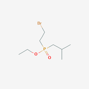 molecular formula C8H18BrO2P B14558073 Ethyl (2-bromoethyl)(2-methylpropyl)phosphinate CAS No. 61752-95-2