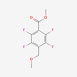 molecular formula C10H8F4O3 B14558077 Methyl 2,3,5,6-tetrafluoro-4-(methoxymethyl)benzoate CAS No. 62172-91-2