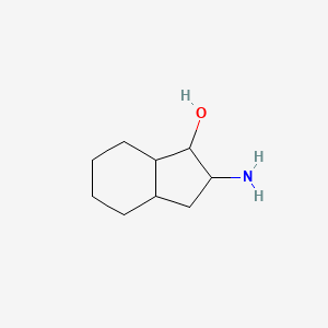 molecular formula C9H17NO B14558079 2-Aminooctahydro-1H-inden-1-ol CAS No. 62210-20-2