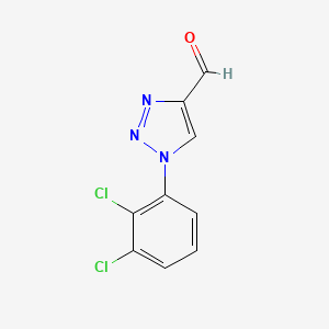 molecular formula C9H5Cl2N3O B1455811 1-(2,3-dichlorophenyl)-1H-1,2,3-triazole-4-carbaldehyde CAS No. 1423029-67-7