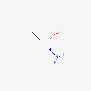 molecular formula C4H8N2O B145582 1-Amino-3-methylazetidin-2-one CAS No. 130065-25-7