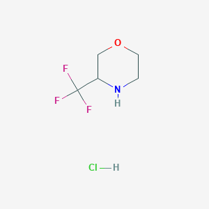 molecular formula C5H9ClF3NO B1455822 3-(Trifluoromethyl)morpholine hydrochloride CAS No. 1196152-13-2