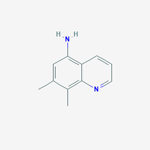 molecular formula C11H12N2 B1455827 7,8-Dimethylquinolin-5-amine CAS No. 104217-16-5