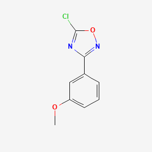 molecular formula C9H7ClN2O2 B1455828 5-Chloro-3-(3-methoxyphenyl)-1,2,4-oxadiazole CAS No. 1179242-59-1