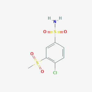 molecular formula C7H8ClNO4S2 B1455830 4-Chloro-3-methanesulfonylbenzene-1-sulfonamide CAS No. 1354950-54-1