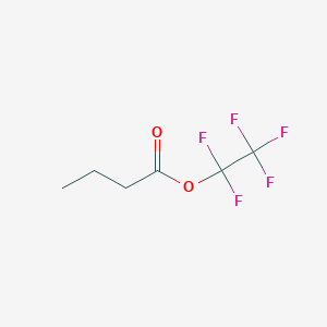 molecular formula C6H7F5O2 B14558307 Pentafluoroethyl butanoate CAS No. 61799-70-0