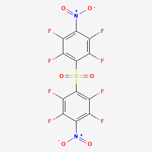 molecular formula C12F8N2O6S B14558331 1,1'-Sulfonylbis(2,3,5,6-tetrafluoro-4-nitrobenzene) CAS No. 61907-49-1