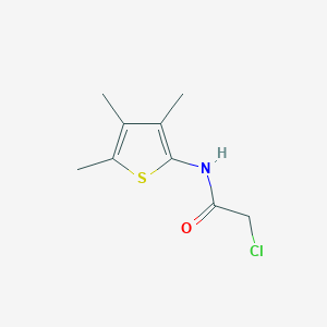 molecular formula C9H12ClNOS B1455839 2-chloro-N-(trimethylthiophen-2-yl)acetamide CAS No. 1354961-12-8