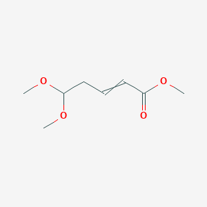 molecular formula C8H14O4 B14558392 Methyl 5,5-dimethoxypent-2-enoate CAS No. 61752-18-9