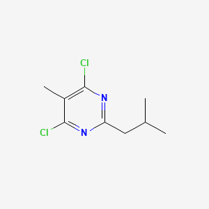 molecular formula C9H12Cl2N2 B1455840 4,6-二氯-5-甲基-2-(2-甲基丙基)嘧啶 CAS No. 1340068-90-7