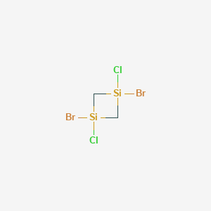 molecular formula C2H4Br2Cl2Si2 B14558407 1,3-Dibromo-1,3-dichloro-1,3-disiletane CAS No. 61739-66-0