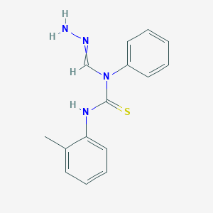 molecular formula C15H16N4S B14558413 N-[(2-Methylphenyl)carbamothioyl]-N-phenylmethanehydrazonamide CAS No. 62020-73-9