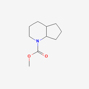 molecular formula C10H17NO2 B14558433 Methyl octahydro-1H-cyclopenta[b]pyridine-1-carboxylate CAS No. 62008-49-5