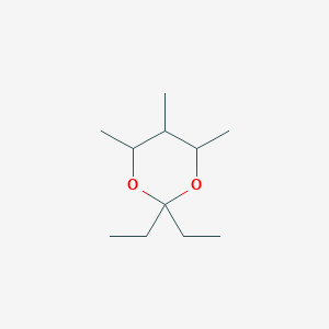 molecular formula C11H22O2 B14558437 2,2-Diethyl-4,5,6-trimethyl-1,3-dioxane CAS No. 61920-47-6
