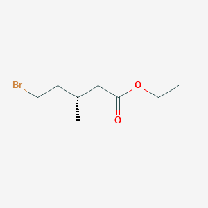 molecular formula C8H15BrO2 B14558440 Ethyl (3S)-5-bromo-3-methylpentanoate CAS No. 61898-57-5