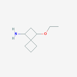 molecular formula C9H17NO B1455845 3-Ethoxyspiro[3.3]heptan-1-amine CAS No. 1354961-64-0