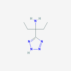 B1455854 3-(1H-1,2,3,4-tetrazol-5-yl)pentan-3-amine CAS No. 1250299-56-9